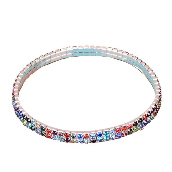 Wholesale white rhinestone anklet JDC-AS-Bis005 Anklet 碧莎 Wholesale Jewelry JoyasDeChina Joyas De China