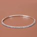 Wholesale white rhinestone anklet JDC-AS-Bis005 Anklet 碧莎 White diamond row-silver Wholesale Jewelry JoyasDeChina Joyas De China