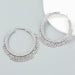 Wholesale White Rhinestone Earrings JDC-ES-JL923 Earrings 氿乐 silver Wholesale Jewelry JoyasDeChina Joyas De China