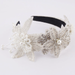 Bulk Jewelry Wholesale white soft pottery rhinestone pearl flower hairband JDC-HD-JB021 Wholesale factory from China YIWU China