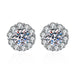 Wholesale White Sterling Silver Earrings JDC-ES-BLX073 Earrings 宝来兴 one carat Wholesale Jewelry JoyasDeChina Joyas De China