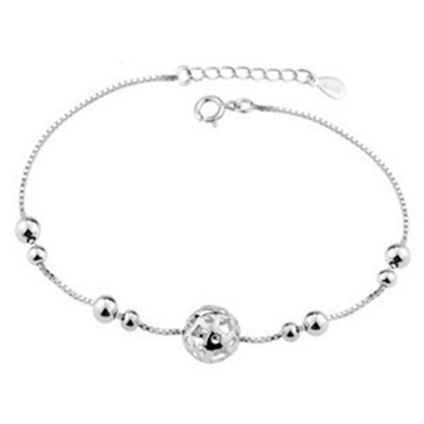 Wholesale White Sterling Silver Jewelry Anklet JDC-AS-JianM003 Anklet 简漫 Wholesale Jewelry JoyasDeChina Joyas De China