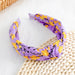 Wholesale wide brim fabric flower headband JDC-HD-JK-001 Headband 际恺 purple Wholesale Jewelry JoyasDeChina Joyas De China