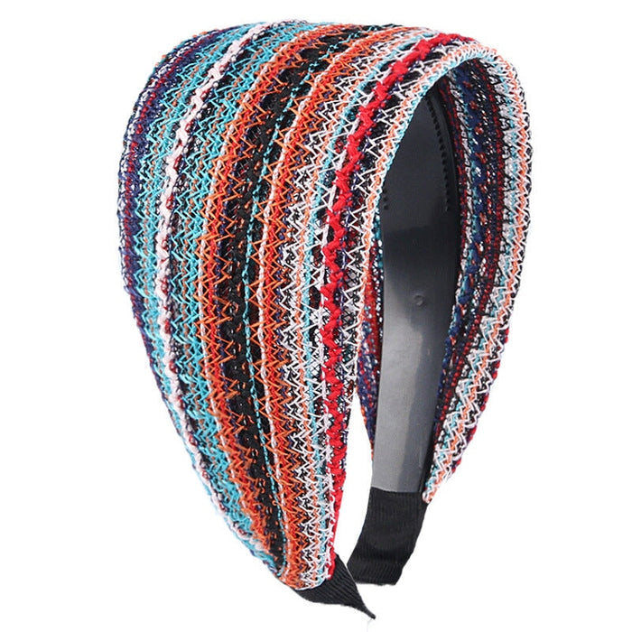 Wholesale wide-brimmed breathable mesh black hair band JDC-HD-Chunj001 Headband 纯界 Color Wholesale Jewelry JoyasDeChina Joyas De China