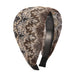 Wholesale wide-edge fabric lace hair band JDC-HD-Chunj004 Headband 纯界 Coffee color Wholesale Jewelry JoyasDeChina Joyas De China