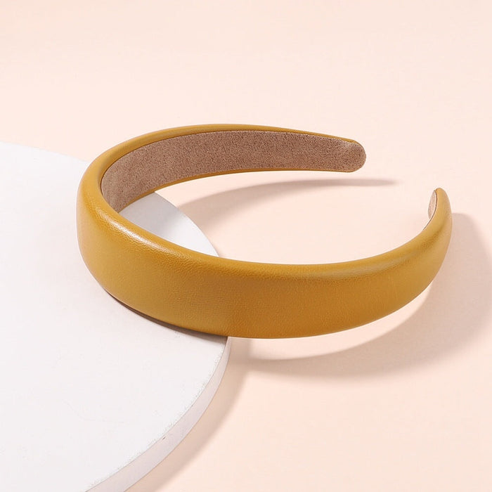 Wholesale wide edge Pu Headband JDC-HD-YL006 Headband 雅伦 555 Wholesale Jewelry JoyasDeChina Joyas De China