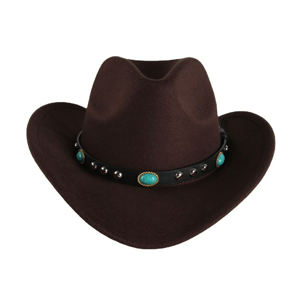 Wholesale woolen cowboy hat JDC-FH-GSSS007 Fashionhat 双硕 Wholesale Jewelry JoyasDeChina Joyas De China