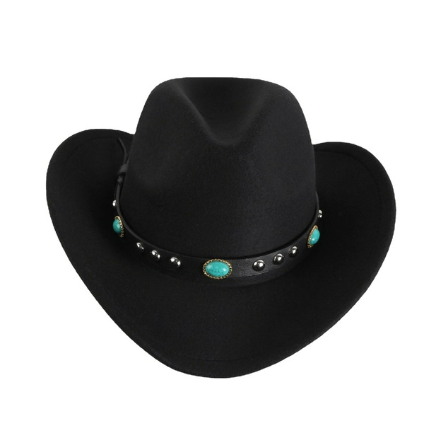 Wholesale woolen cowboy hat JDC-FH-GSSS007 Fashionhat 双硕 Wholesale Jewelry JoyasDeChina Joyas De China