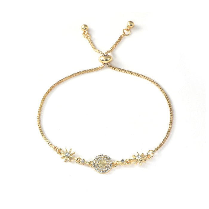 Wholesale yellow alloy bracelet JDC-BT-YinX002 Bracelet 伊杏 champagne gold Wholesale Jewelry JoyasDeChina Joyas De China