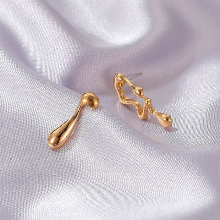 Wholesale yellow alloy earrings JDC-ES-D755 Earrings 晴雯 Wholesale Jewelry JoyasDeChina Joyas De China