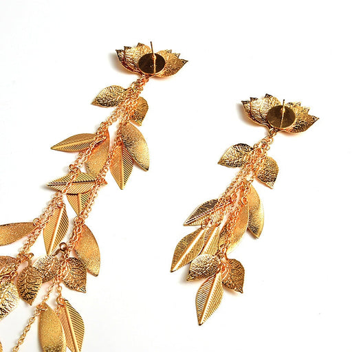 Wholesale yellow alloy earrings JDC-ES-SK047 Earrings 深刻 Wholesale Jewelry JoyasDeChina Joyas De China