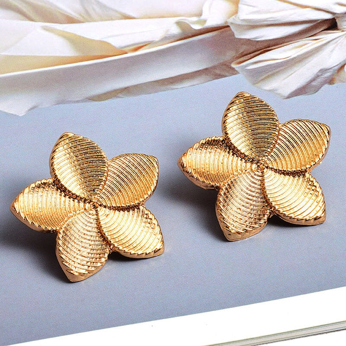 Wholesale yellow alloy earrings JDC-ES-SK064 Earrings 深刻 Wholesale Jewelry JoyasDeChina Joyas De China