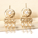 Wholesale yellow alloy pearl earrings JDC-ES-SK082 Earrings 深刻 Wholesale Jewelry JoyasDeChina Joyas De China