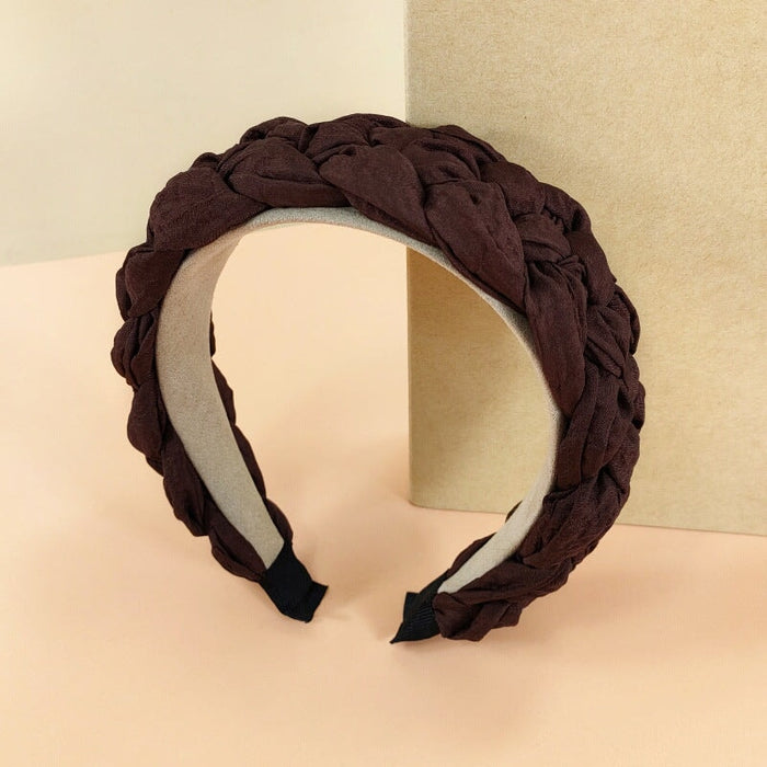 Wholesale yellow cloth hairband JDC-HD-O363 Headband 潮炫 Coffee color Wholesale Jewelry JoyasDeChina Joyas De China