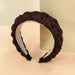 Wholesale yellow cloth hairband JDC-HD-O363 Headband 潮炫 Coffee color Wholesale Jewelry JoyasDeChina Joyas De China