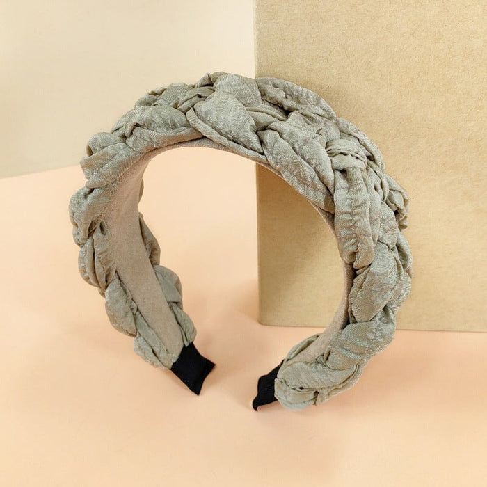 Wholesale yellow cloth hairband JDC-HD-O363 Headband 潮炫 Khaki Wholesale Jewelry JoyasDeChina Joyas De China