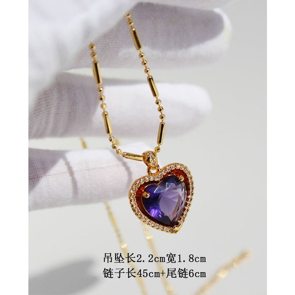 Wholesale Yellow Copper Gold Plated Necklace JDC-NE-BaoLi014 Necklaces 宝莉 Wholesale Jewelry JoyasDeChina Joyas De China