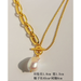 Wholesale Yellow Copper Gold Plated Necklace JDC-NE-BaoLi015 Necklaces 宝莉 Wholesale Jewelry JoyasDeChina Joyas De China