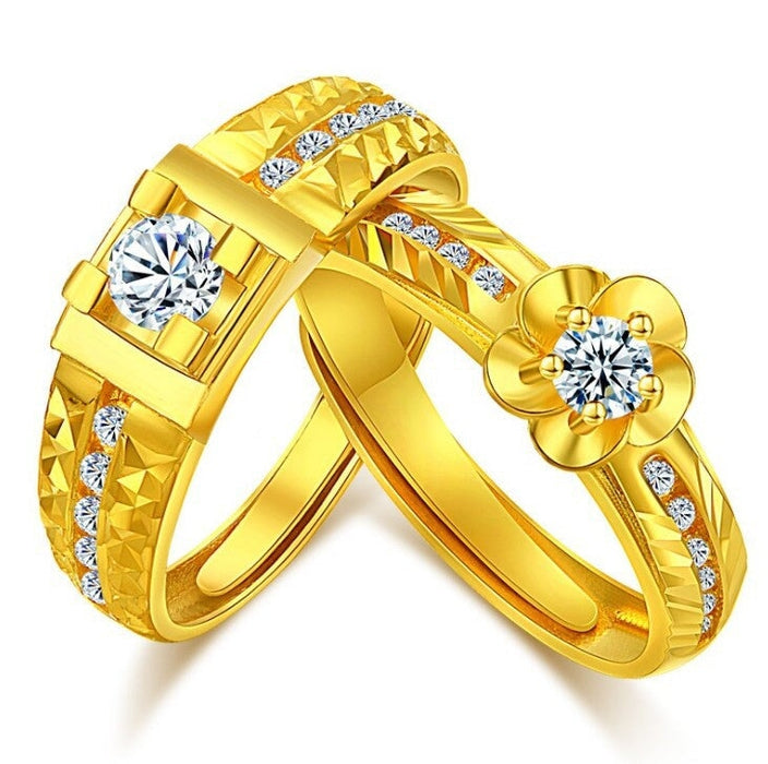 Wholesale yellow copper gold plated ring JDC-RS-FanQL012 Rings 方绮丽 Wholesale Jewelry JoyasDeChina Joyas De China