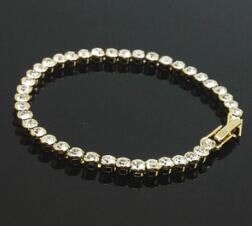 Wholesale yellow crystal bracelet JDC-BT-F903 Bracelet 韩之尚 4mm silver Wholesale Jewelry JoyasDeChina Joyas De China