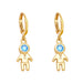 Wholesale yellow gold-plated astronaut earrings JDC-ES-AS097 Earrings 翱昇 Wholesale Jewelry JoyasDeChina Joyas De China