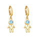 Wholesale yellow gold-plated astronaut earrings JDC-ES-AS097 Earrings 翱昇 Wholesale Jewelry JoyasDeChina Joyas De China