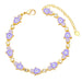 Wholesale yellow gold-plated devil's eye bracelet JDC-BT-AS113 Bracelet 翱昇 purple Wholesale Jewelry JoyasDeChina Joyas De China