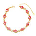 Wholesale yellow gold-plated devil's eye bracelet JDC-BT-AS113 Bracelet 翱昇 Red Wholesale Jewelry JoyasDeChina Joyas De China