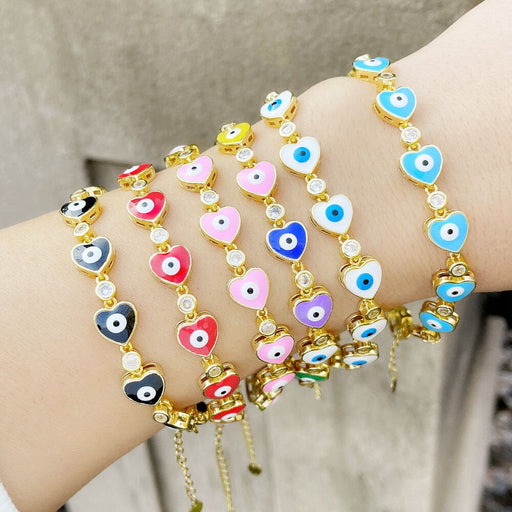 Wholesale yellow gold-plated devil's eye bracelet JDC-BT-AS115 Bracelet 翱昇 Wholesale Jewelry JoyasDeChina Joyas De China