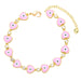 Wholesale yellow gold-plated devil's eye bracelet JDC-BT-AS115 Bracelet 翱昇 Pink Wholesale Jewelry JoyasDeChina Joyas De China