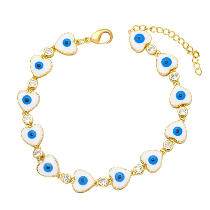 Wholesale yellow gold-plated devil's eye bracelet JDC-BT-AS115 Bracelet 翱昇 White Wholesale Jewelry JoyasDeChina Joyas De China