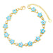 Wholesale yellow gold-plated devil's eye bracelet JDC-BT-AS117 Bracelet 翱昇 Wholesale Jewelry JoyasDeChina Joyas De China