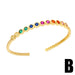 Wholesale yellow gold-plated devil's eye bracelet JDC-BT-AS118 Bracelet 翱昇 Wholesale Jewelry JoyasDeChina Joyas De China