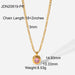 Wholesale Yellow Gold Plated Necklace JDC-NE-JD356 Necklaces JoyasDeChina JDN20819-RD Wholesale Jewelry JoyasDeChina Joyas De China