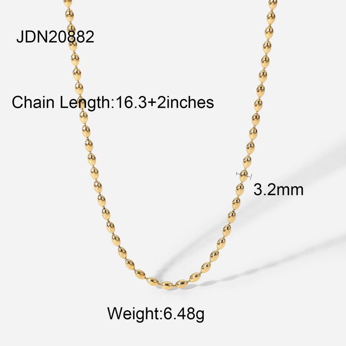 Wholesale yellow gold-plated necklace JDC-NE-JD358 Necklaces JoyasDeChina Wholesale Jewelry JoyasDeChina Joyas De China