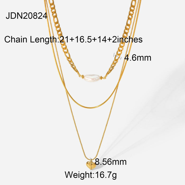 Wholesale yellow gold-plated necklace JDC-NE-JD363 Necklaces 杰鼎 Wholesale Jewelry JoyasDeChina Joyas De China