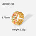 Wholesale yellow gold plated stainless steel ring JDC-RS-JD270 Rings 杰鼎 Wholesale Jewelry JoyasDeChina Joyas De China