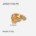 Wholesale yellow gold-plated stainless steel ring JDC-RS-JD271 Rings 杰鼎 JDR201706-PK 6 Wholesale Jewelry JoyasDeChina Joyas De China