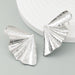 Wholesale yellow metal leaf earrings JDC-ES-JL925 Earrings 氿乐 Wholesale Jewelry JoyasDeChina Joyas De China