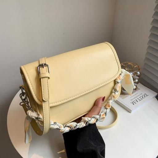 Bulk Jewelry Wholesale yellow PU chain portable ladies bag  JDC-LB-ZM076 Wholesale factory from China YIWU China