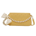 Bulk Jewelry Wholesale yellow PU pearl handbag JDC-LB-ZM055 Wholesale factory from China YIWU China