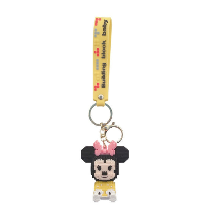 wholesale yellow pvc keychain JDC-KC-JG217 Keychains 金葛 Wholesale Jewelry JoyasDeChina Joyas De China