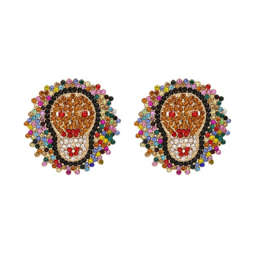 Wholesale yellow rhinestone earrings JDC-ES-JJ343 Earrings 聚嘉 Wholesale Jewelry JoyasDeChina Joyas De China