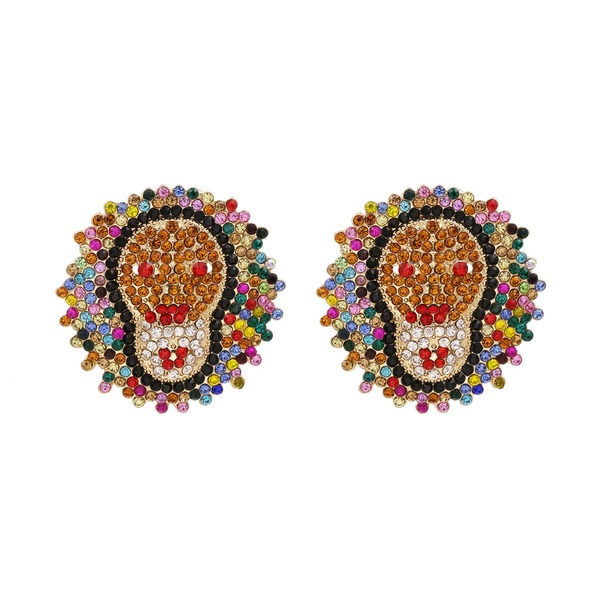 Wholesale yellow rhinestone earrings JDC-ES-JJ343 Earrings 聚嘉 Wholesale Jewelry JoyasDeChina Joyas De China