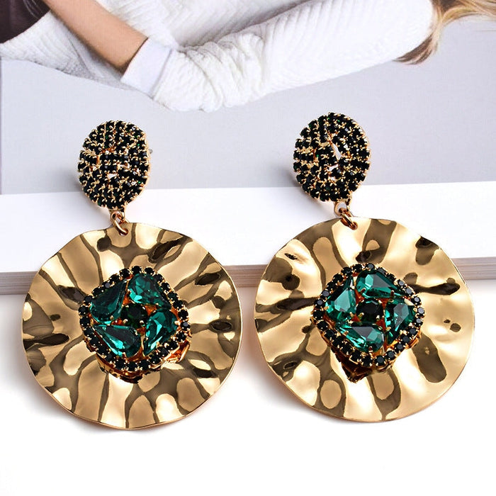 Wholesale Yellow Rhinestone Earrings JDC-ES-SK065 Earrings 深刻 Wholesale Jewelry JoyasDeChina Joyas De China