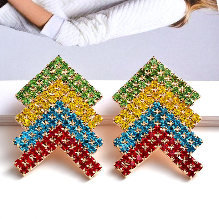 Wholesale Yellow Rhinestone Earrings JDC-ES-SK066 Earrings 深刻 Wholesale Jewelry JoyasDeChina Joyas De China