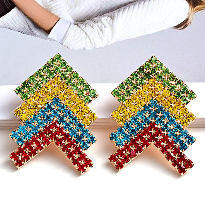 Wholesale Yellow Rhinestone Earrings JDC-ES-SK066 Earrings 深刻 multicolor Wholesale Jewelry JoyasDeChina Joyas De China