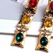 Wholesale yellow rhinestone earrings JDC-ES-SK083 Earrings 深刻 Wholesale Jewelry JoyasDeChina Joyas De China