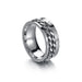 Wholesale Yellow Stainless Steel Turning Ring JDC-RS-RXSFL011 Rings 尚芙乐 Steel color 7 Wholesale Jewelry JoyasDeChina Joyas De China