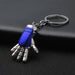 Wholesale Zinc Alloy Keychain JDC-KC-XinS018 Keychains 新尚 blue Wholesale Jewelry JoyasDeChina Joyas De China